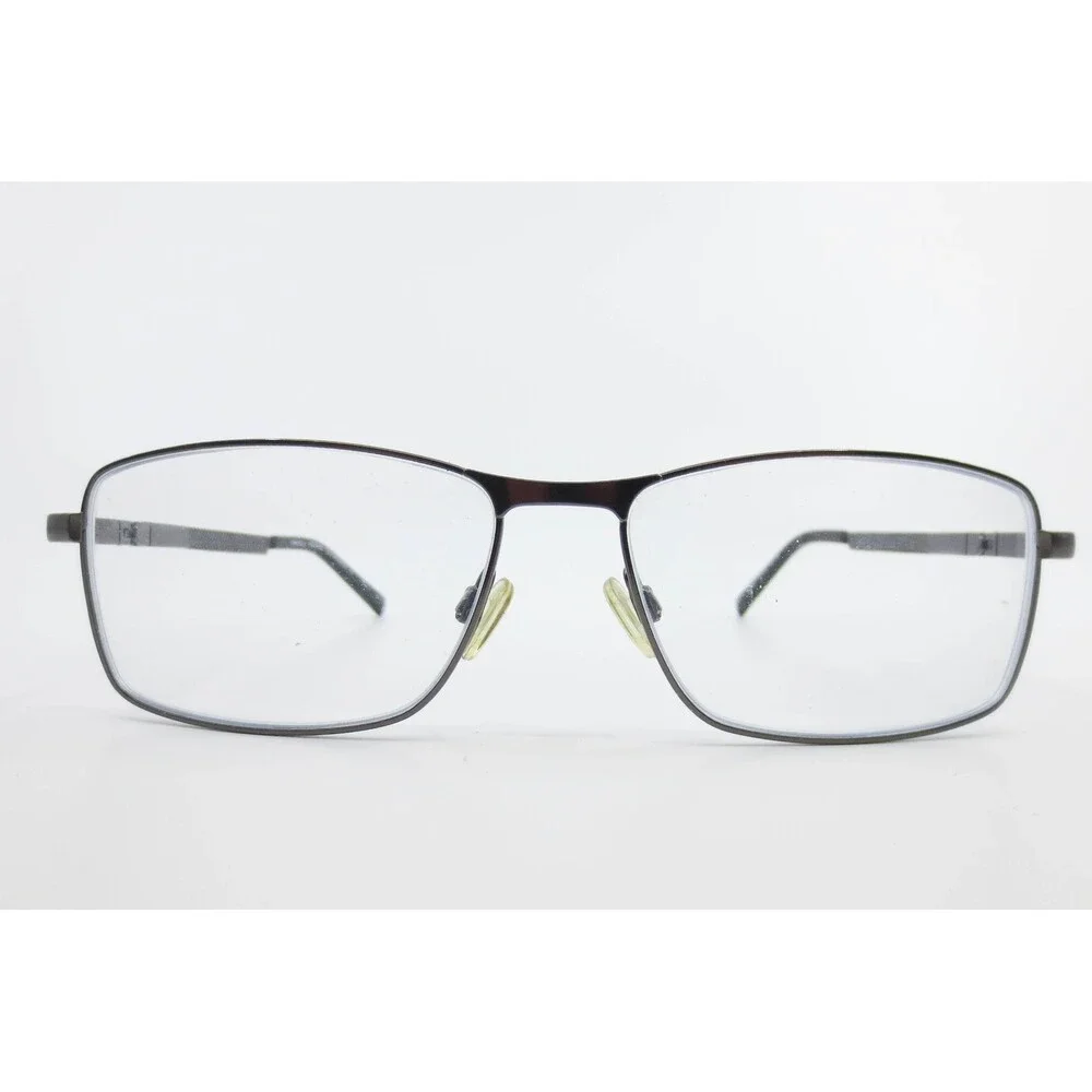Turboflex TF1025 Eyeglasses Gunmetal Rectangular Metal Frames 54-15-140 36728